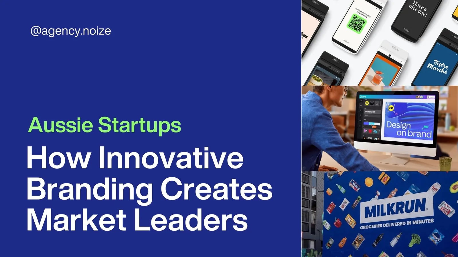 A NOIZE cover reading Aussie startups: how innovative branding creates market leaders.