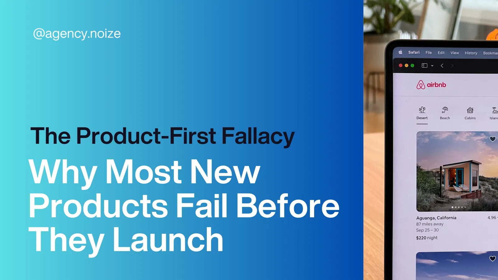 A NOIZE cover reading The Product-First Fallacy: why most new products fail before they launch.