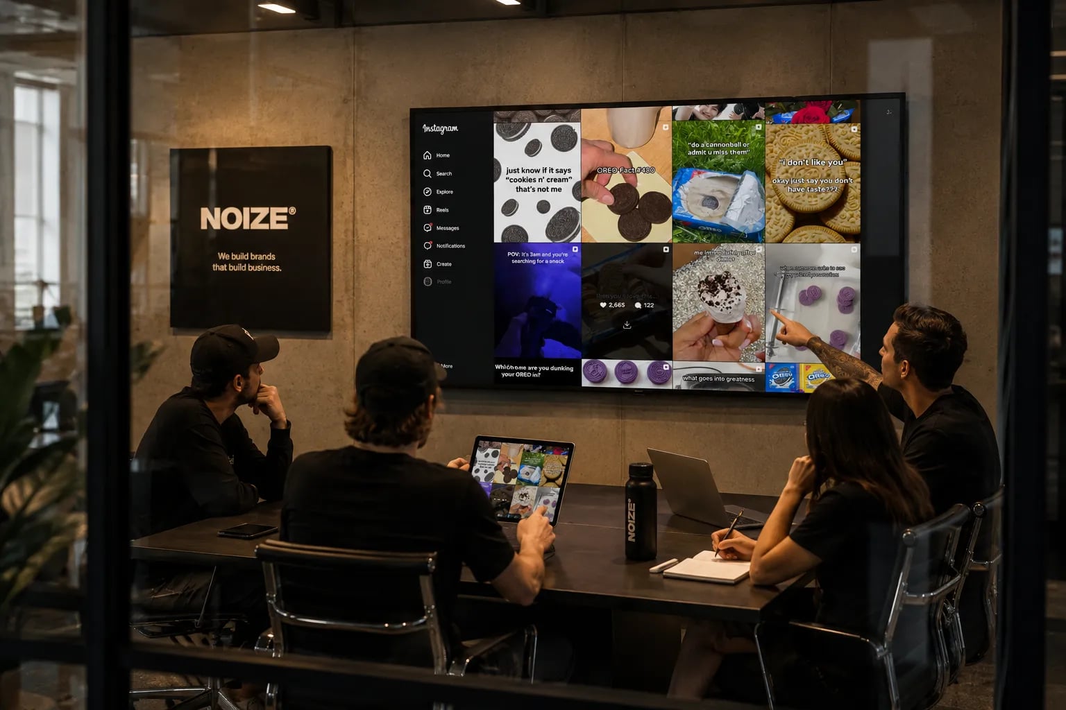 The NOIZE team in a working session