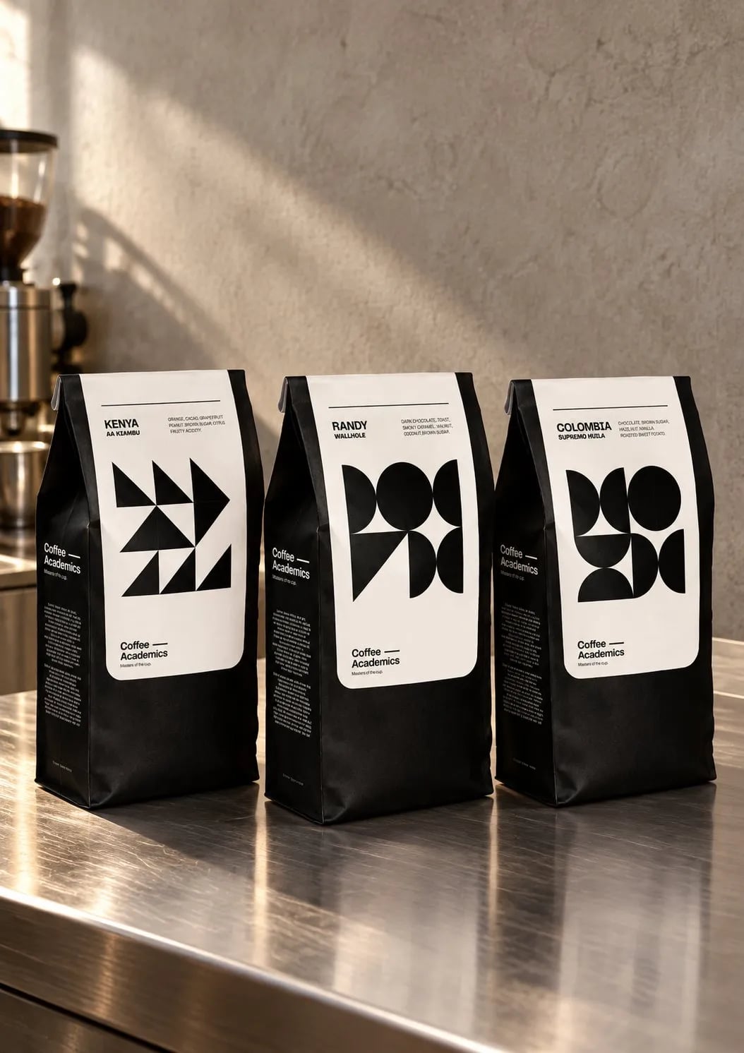 Packaging design for a coffee brand