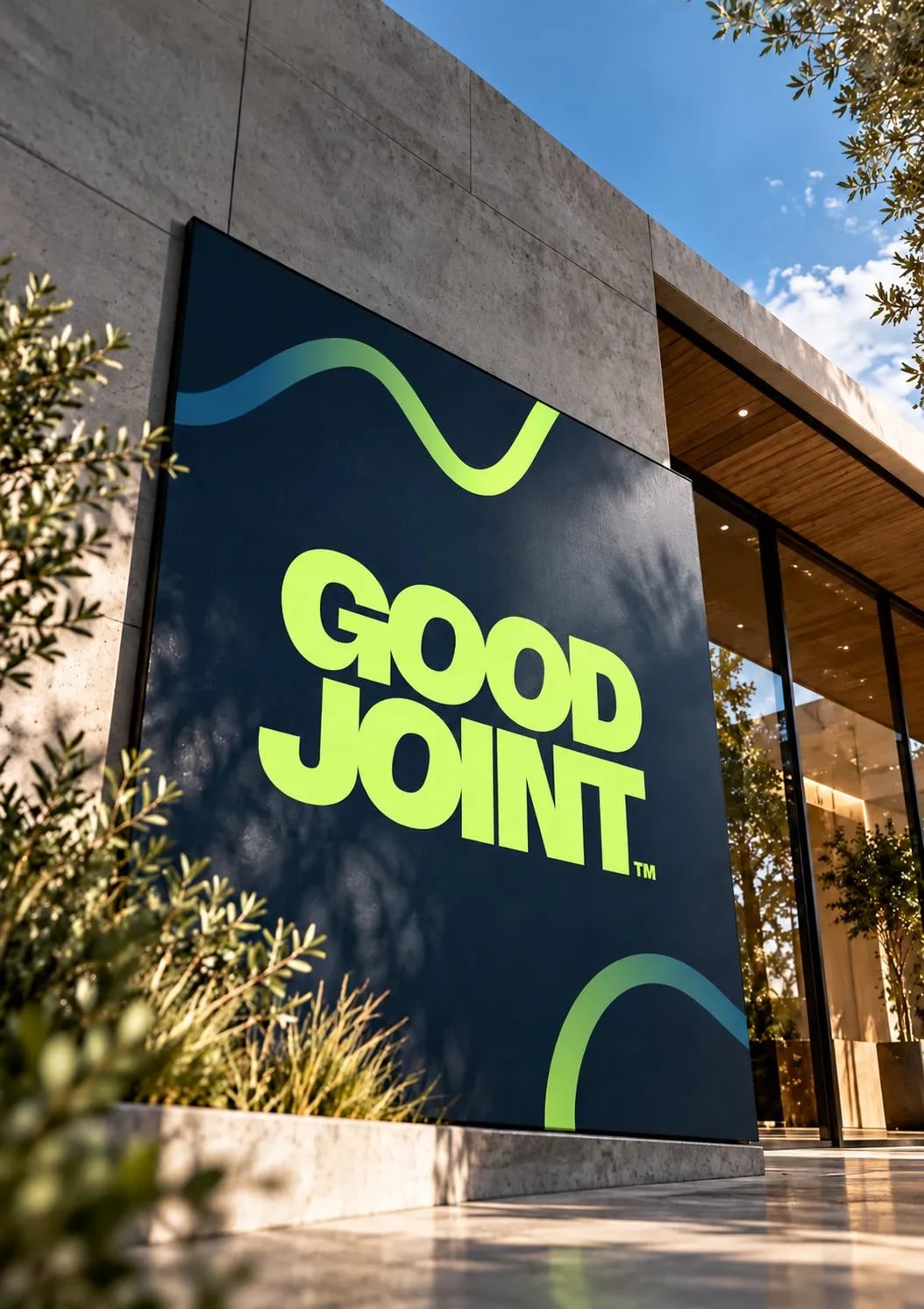 The Good Joint shopfront sign