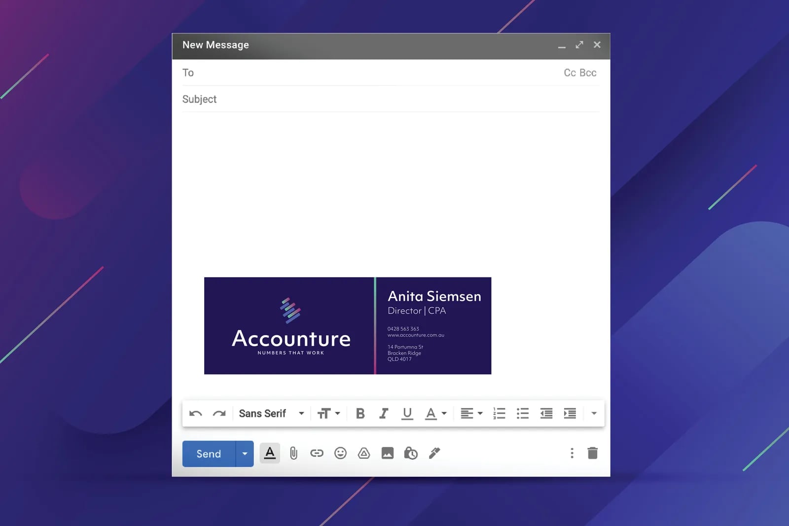 Accounture brand identity by NOIZE