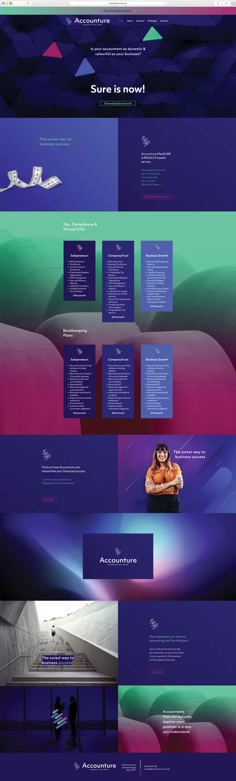 Accounture brand identity by NOIZE