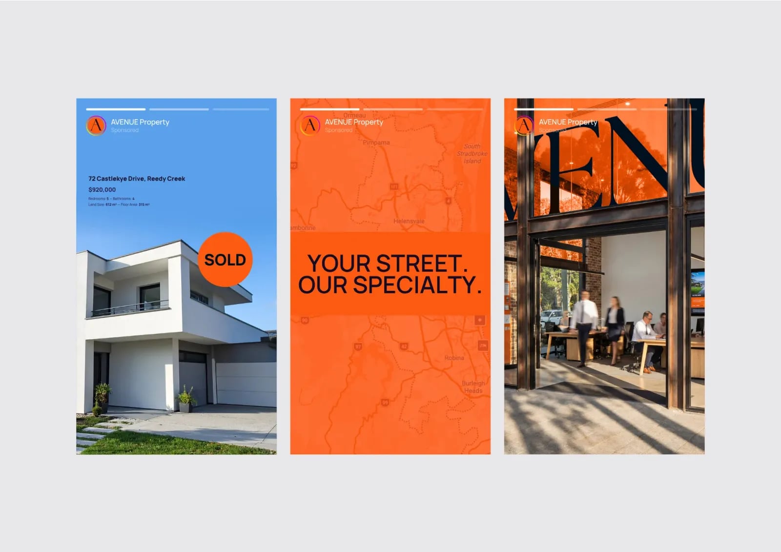 Avenue Property brand identity by NOIZE
