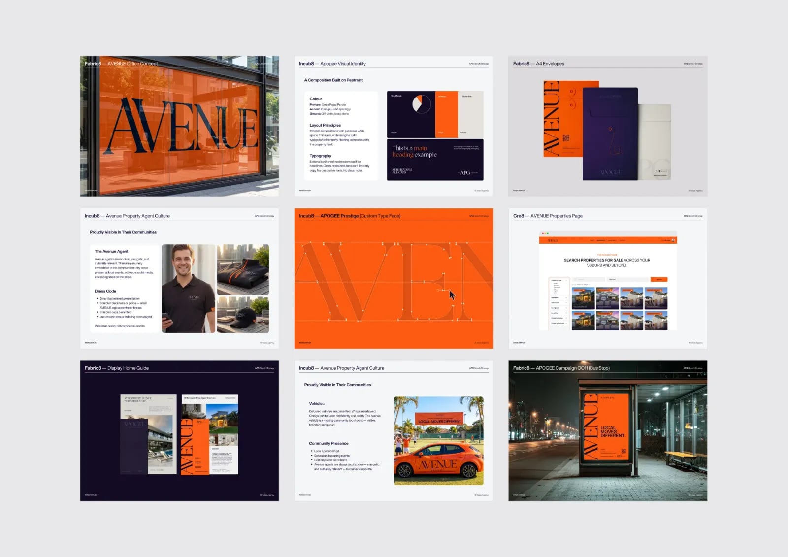 Avenue Property brand identity by NOIZE