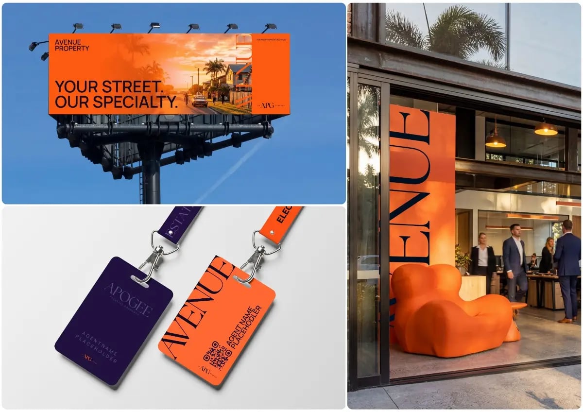 Avenue Property brand work by NOIZE