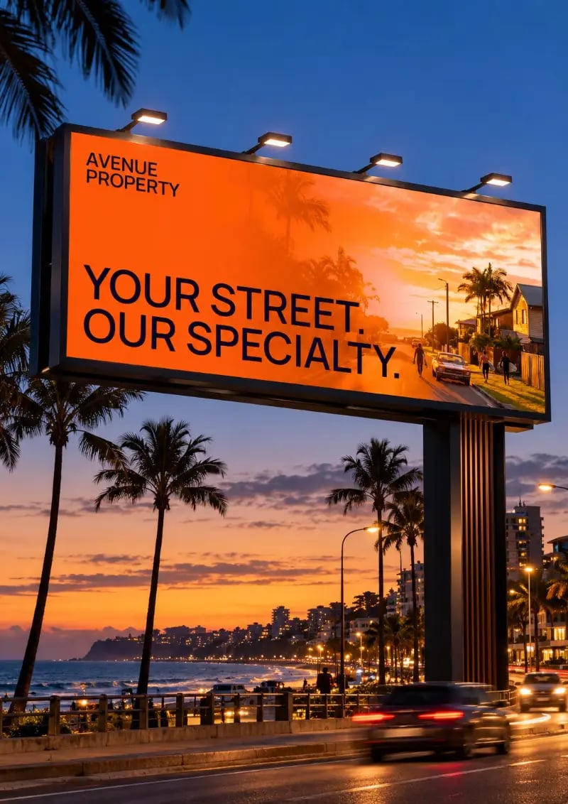 Avenue Property brand work by NOIZE