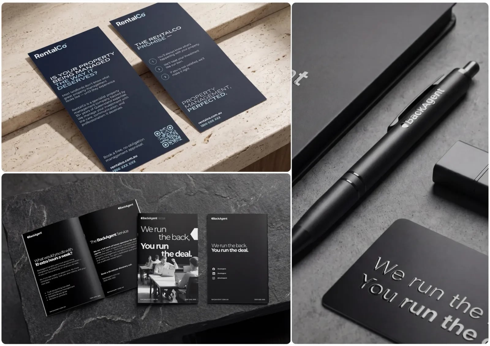 BackAgent brand identity by NOIZE