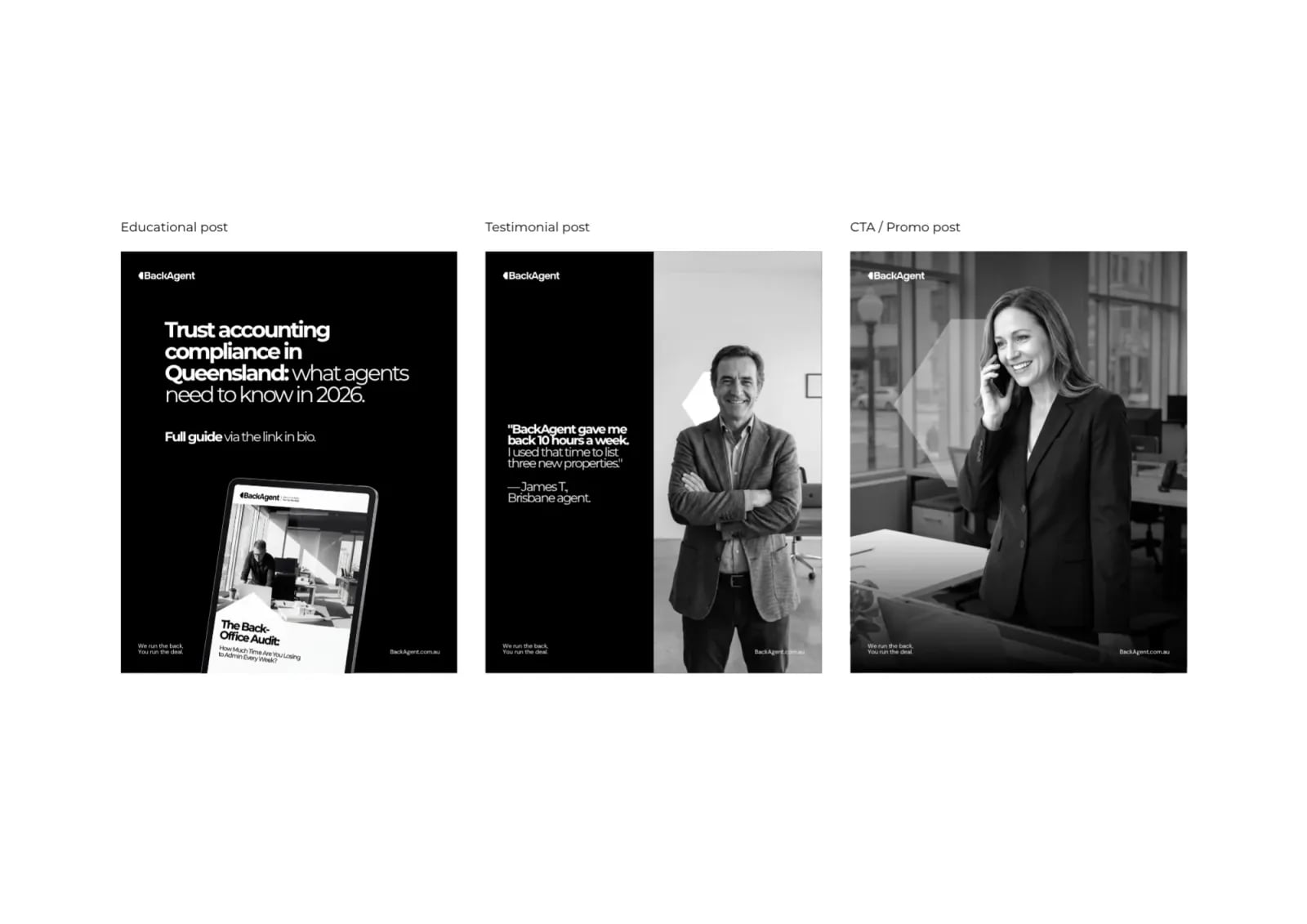 BackAgent brand identity by NOIZE
