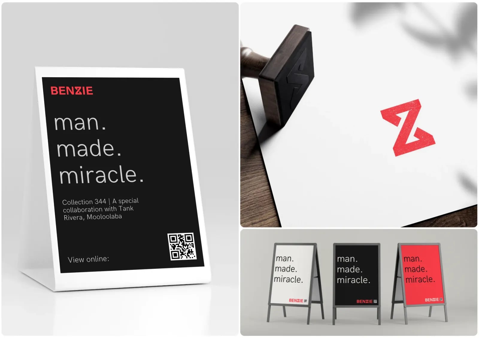 Benzie brand identity by NOIZE