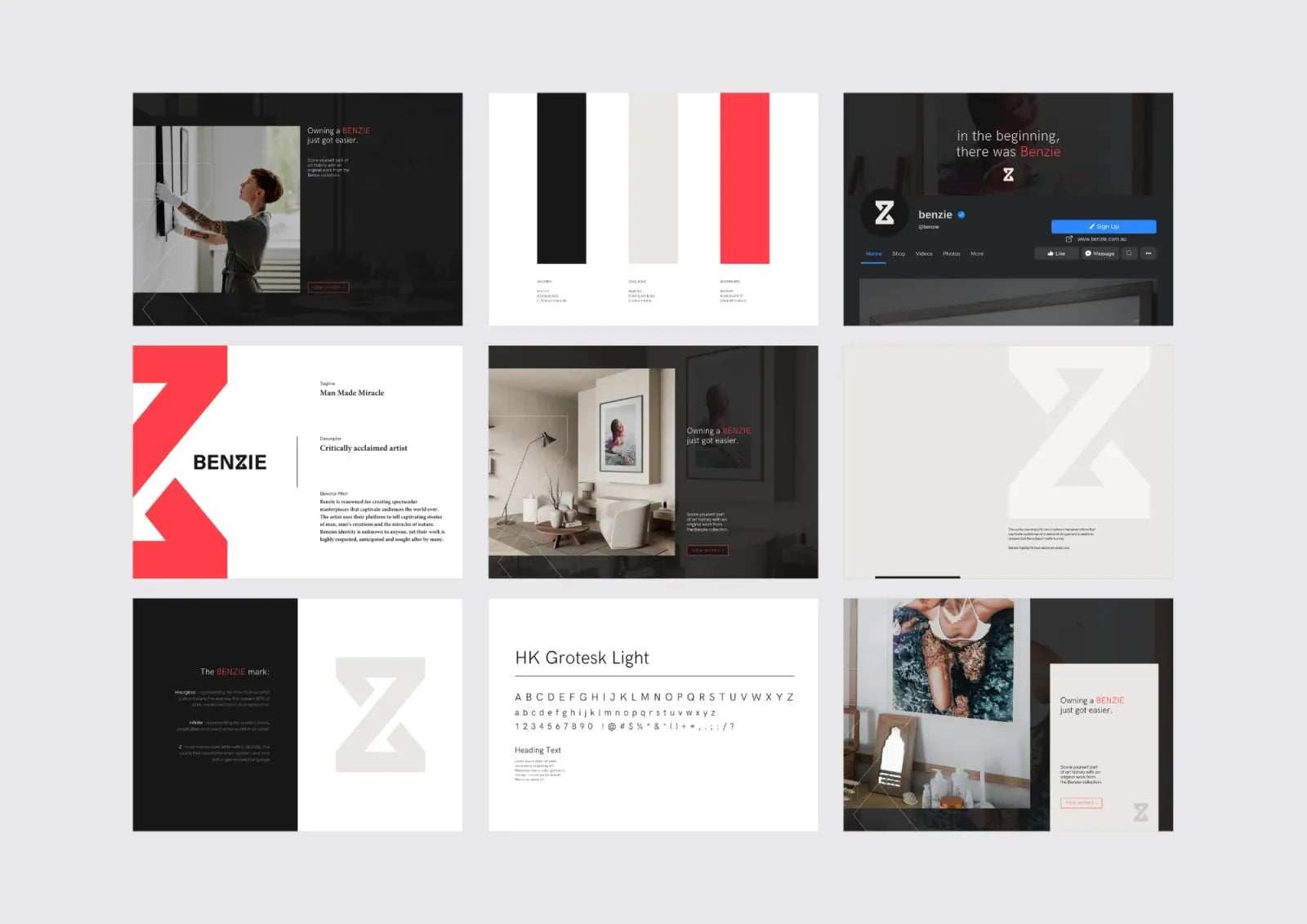 Benzie brand identity by NOIZE