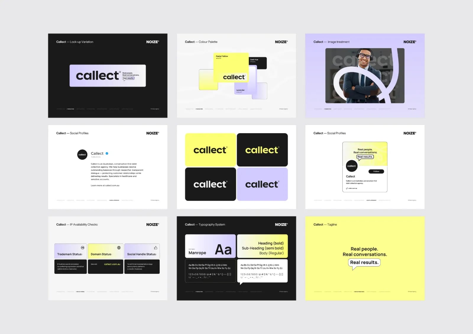 Callect brand identity by NOIZE