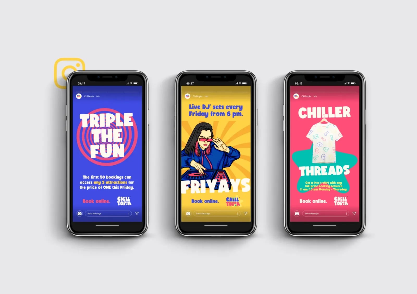 Chilltopia brand identity by NOIZE