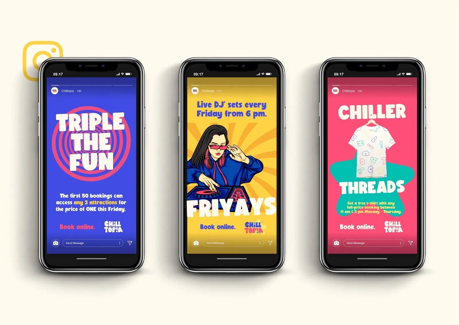Chilltopia brand identity by NOIZE