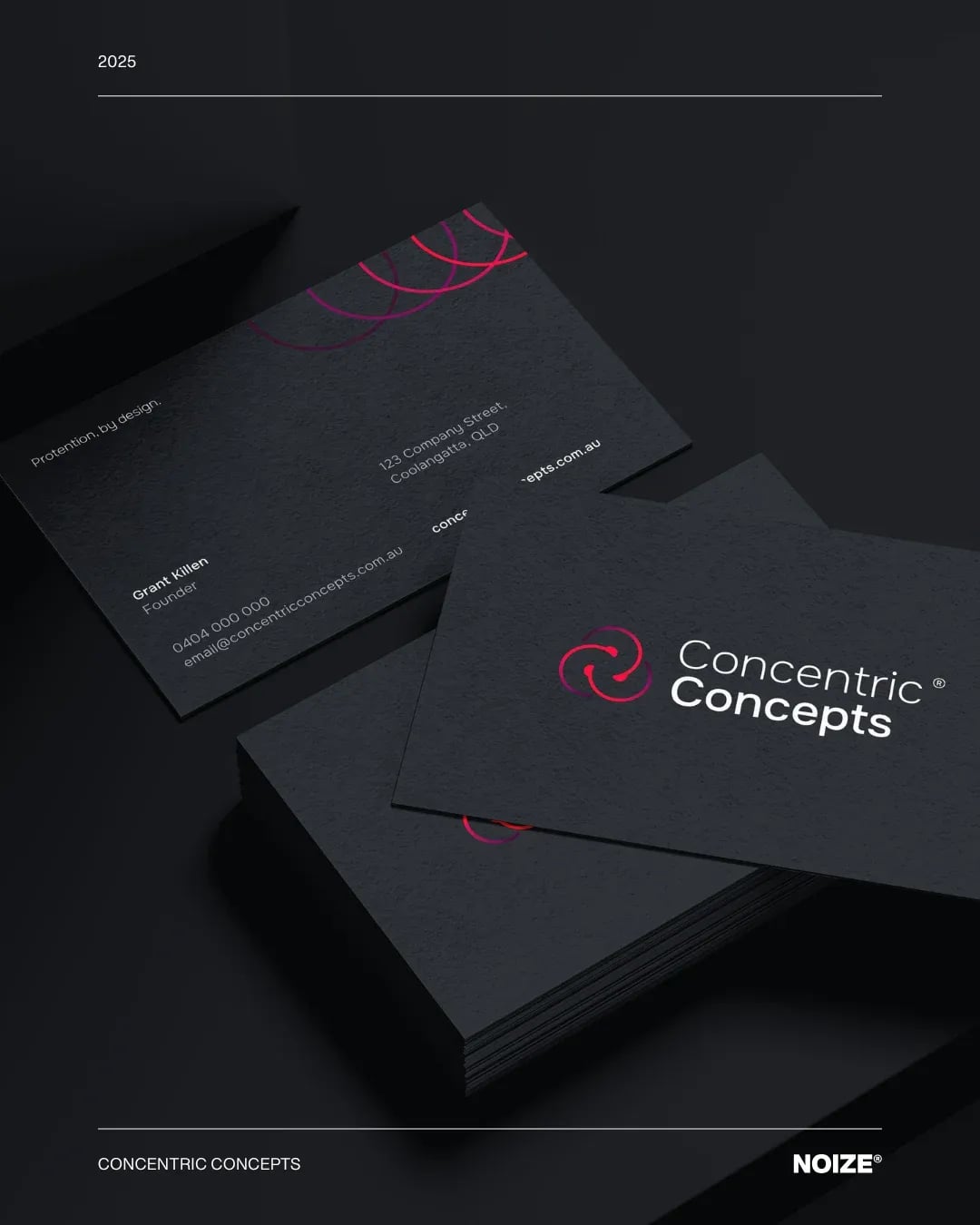 Concentric Concepts brand identity by NOIZE