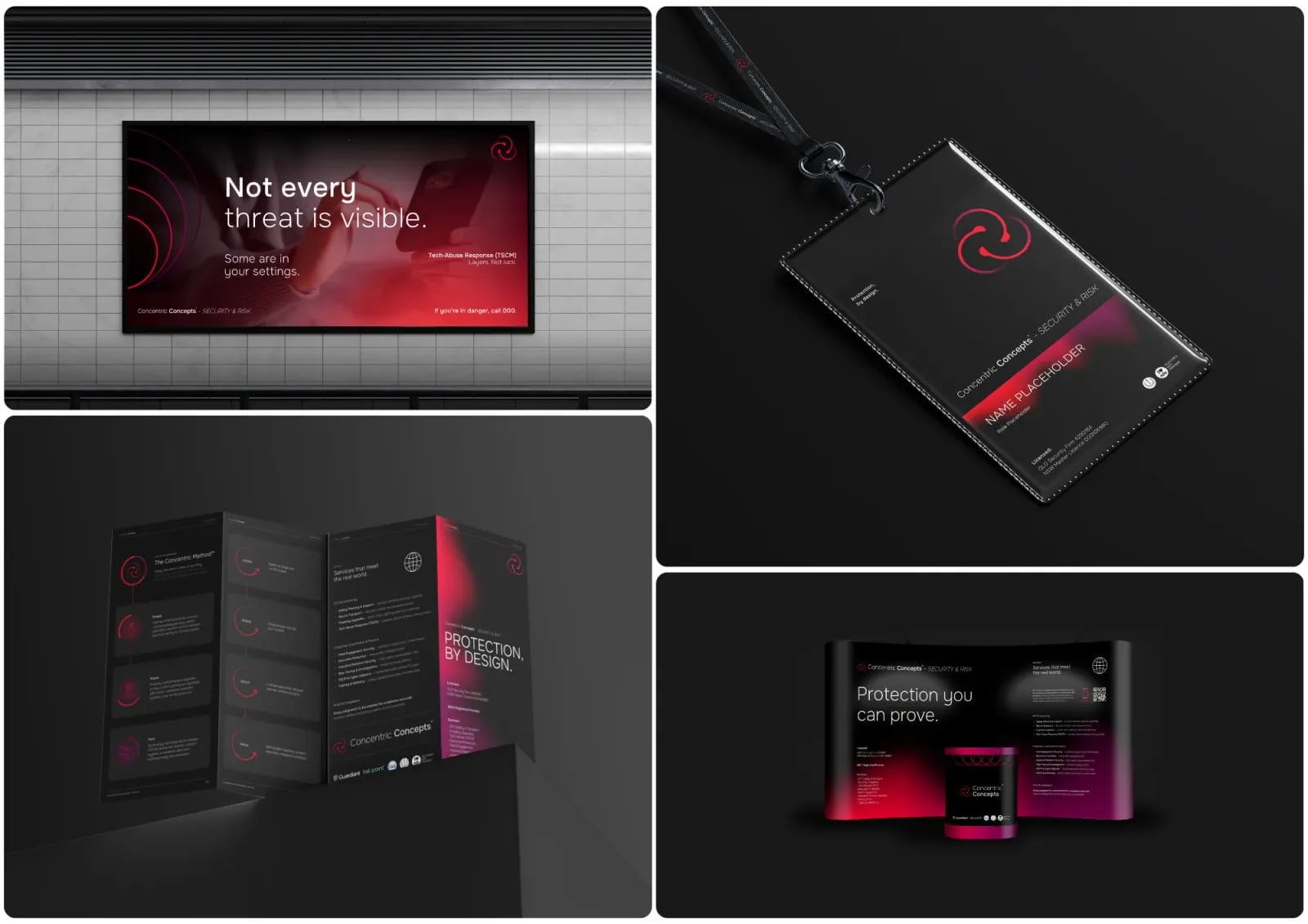 Concentric Concepts brand identity by NOIZE