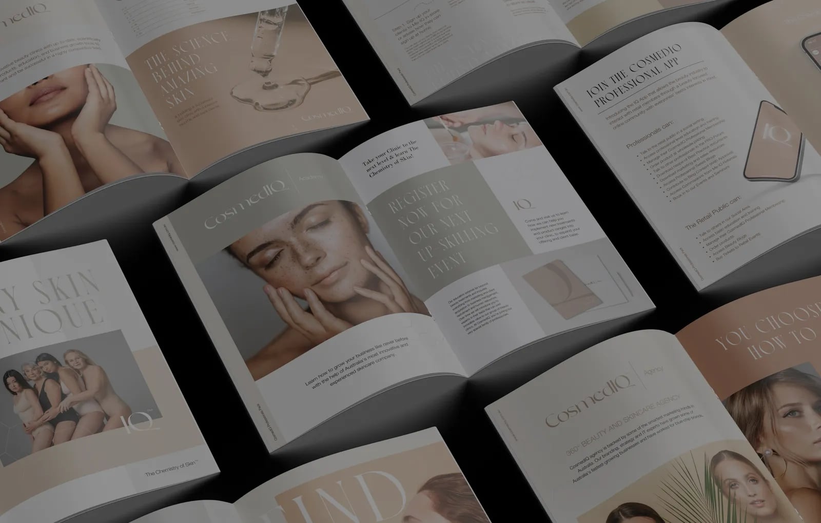 CosmediQ brand identity by NOIZE