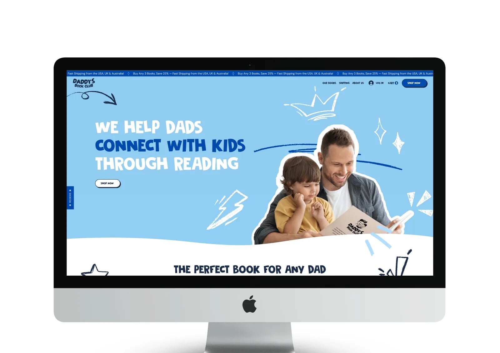 Daddy's Book Club brand identity by NOIZE