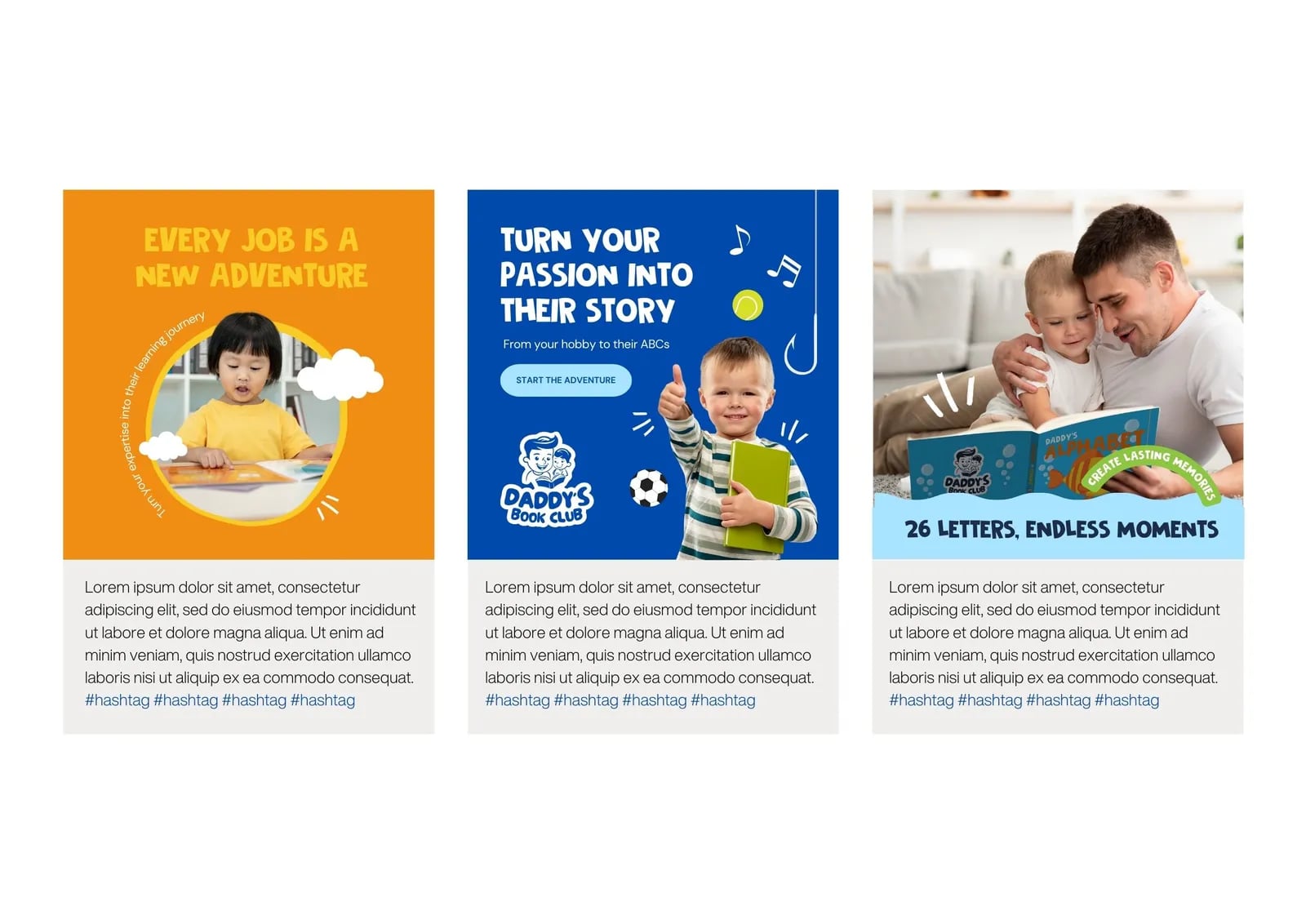 Daddy's Book Club brand identity by NOIZE