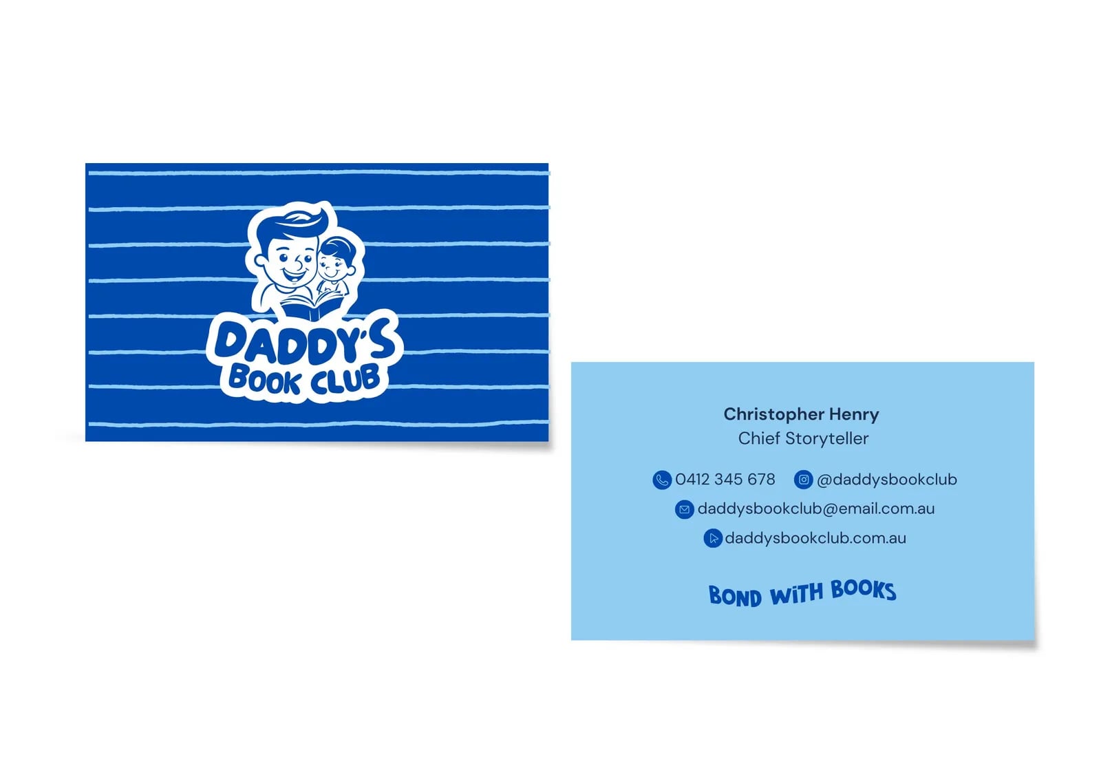 Daddy's Book Club brand identity by NOIZE