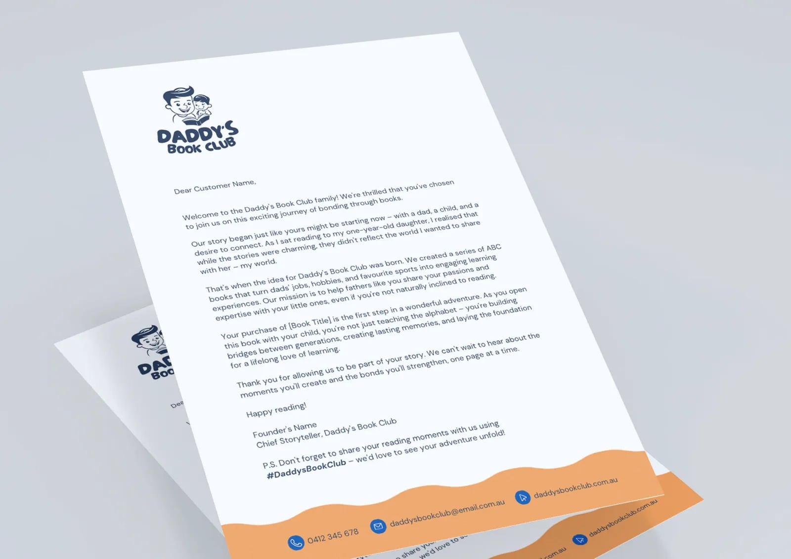 Daddy's Book Club brand identity by NOIZE