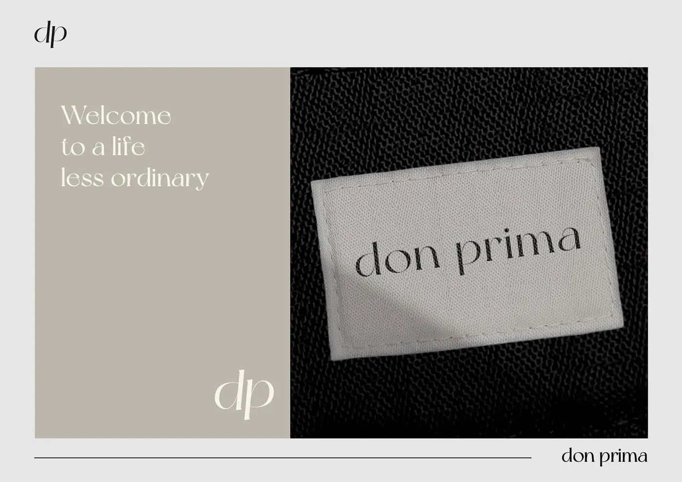 Don Prima brand identity by NOIZE