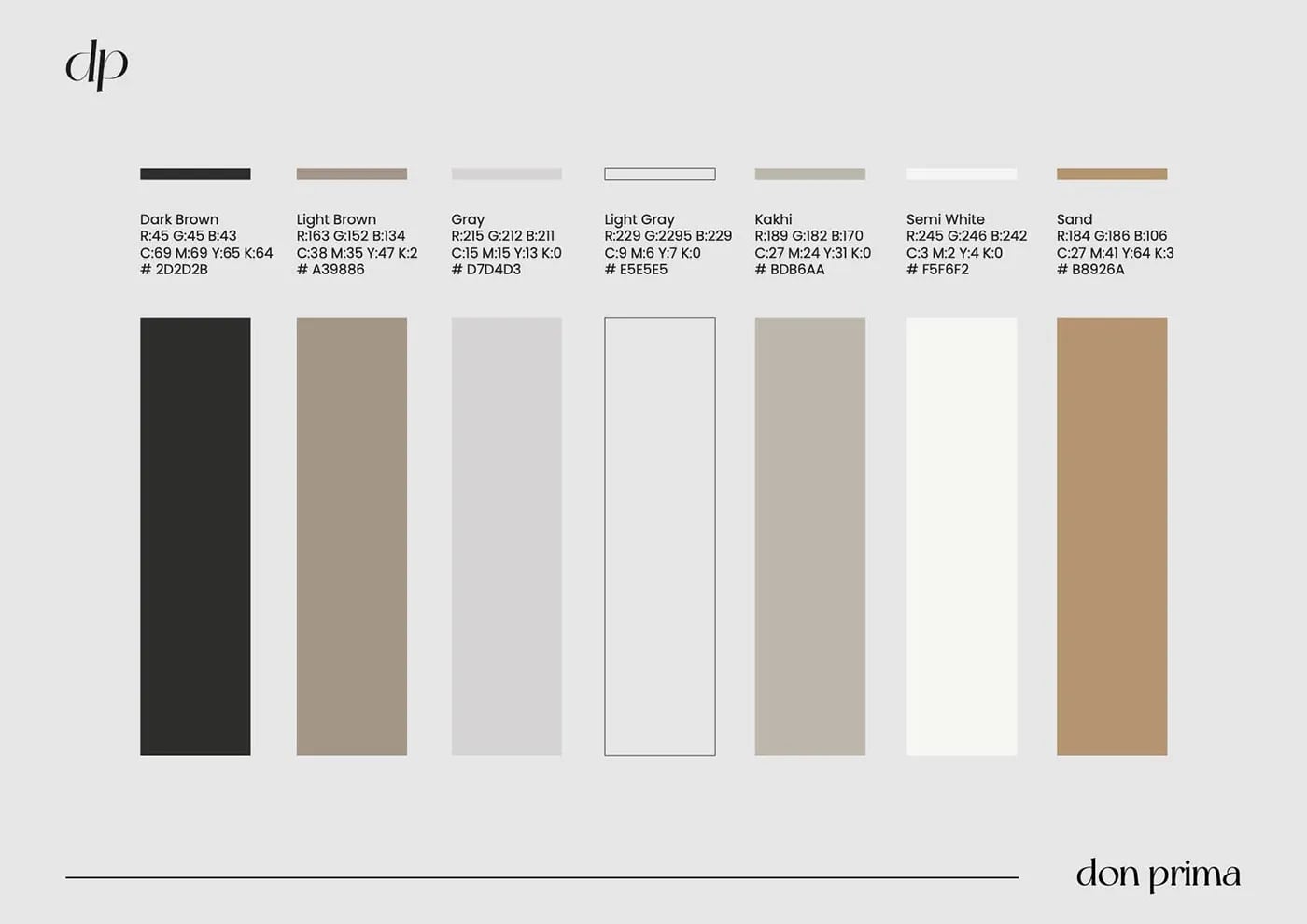 Don Prima brand identity by NOIZE
