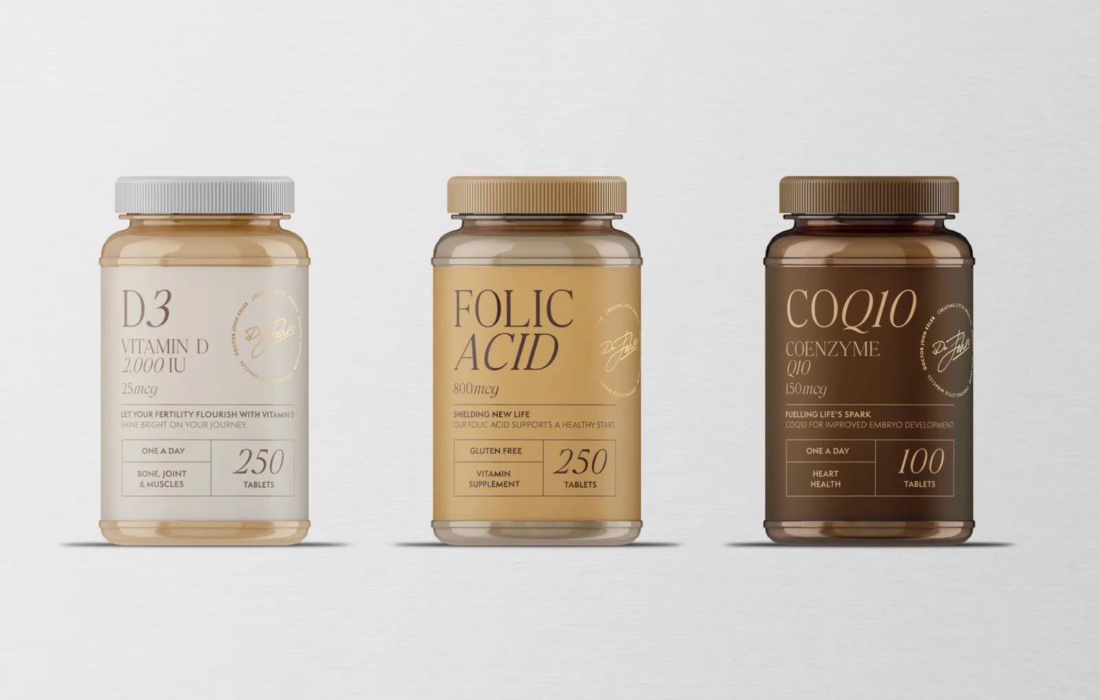 Dr John Esler brand identity by NOIZE