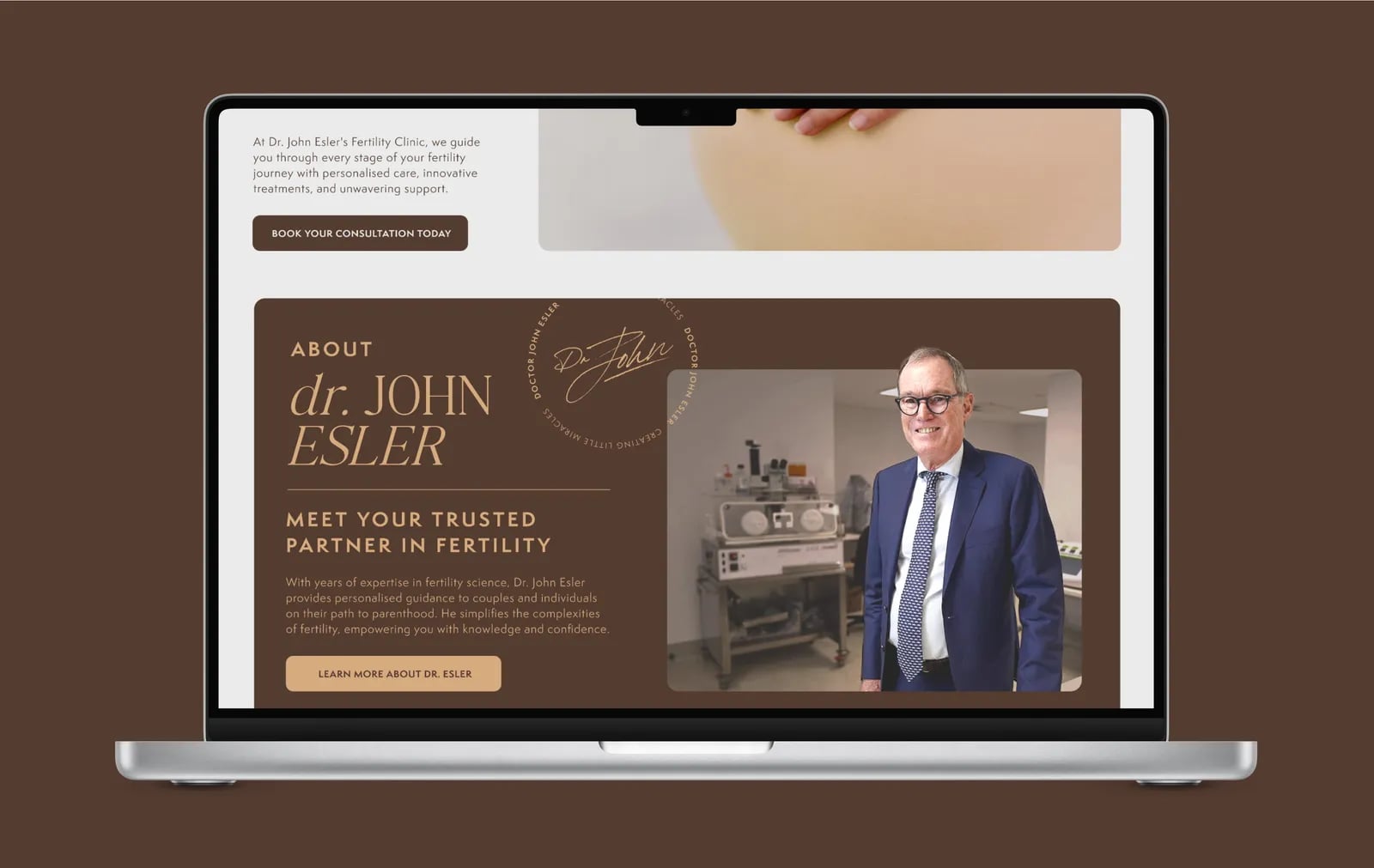 Dr John Esler brand identity by NOIZE