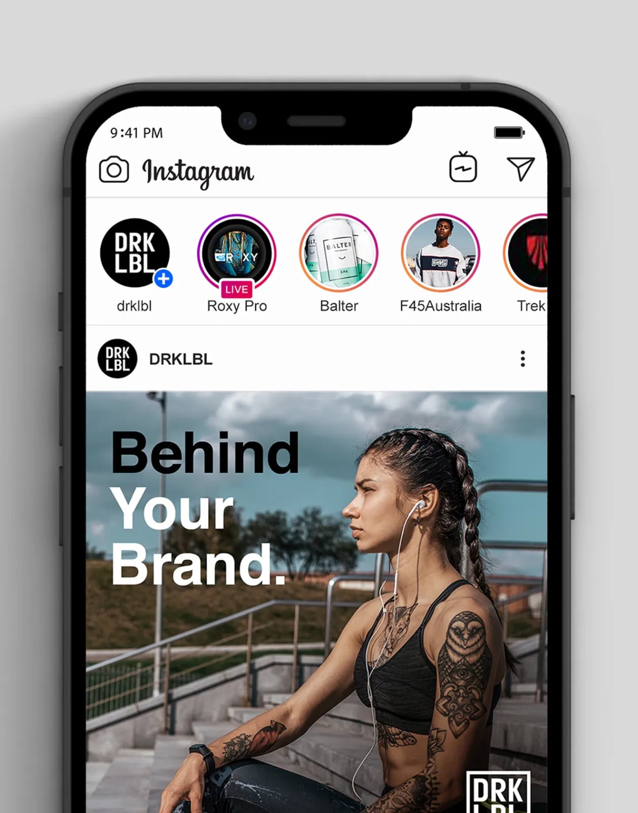 DRK LBL brand identity by NOIZE