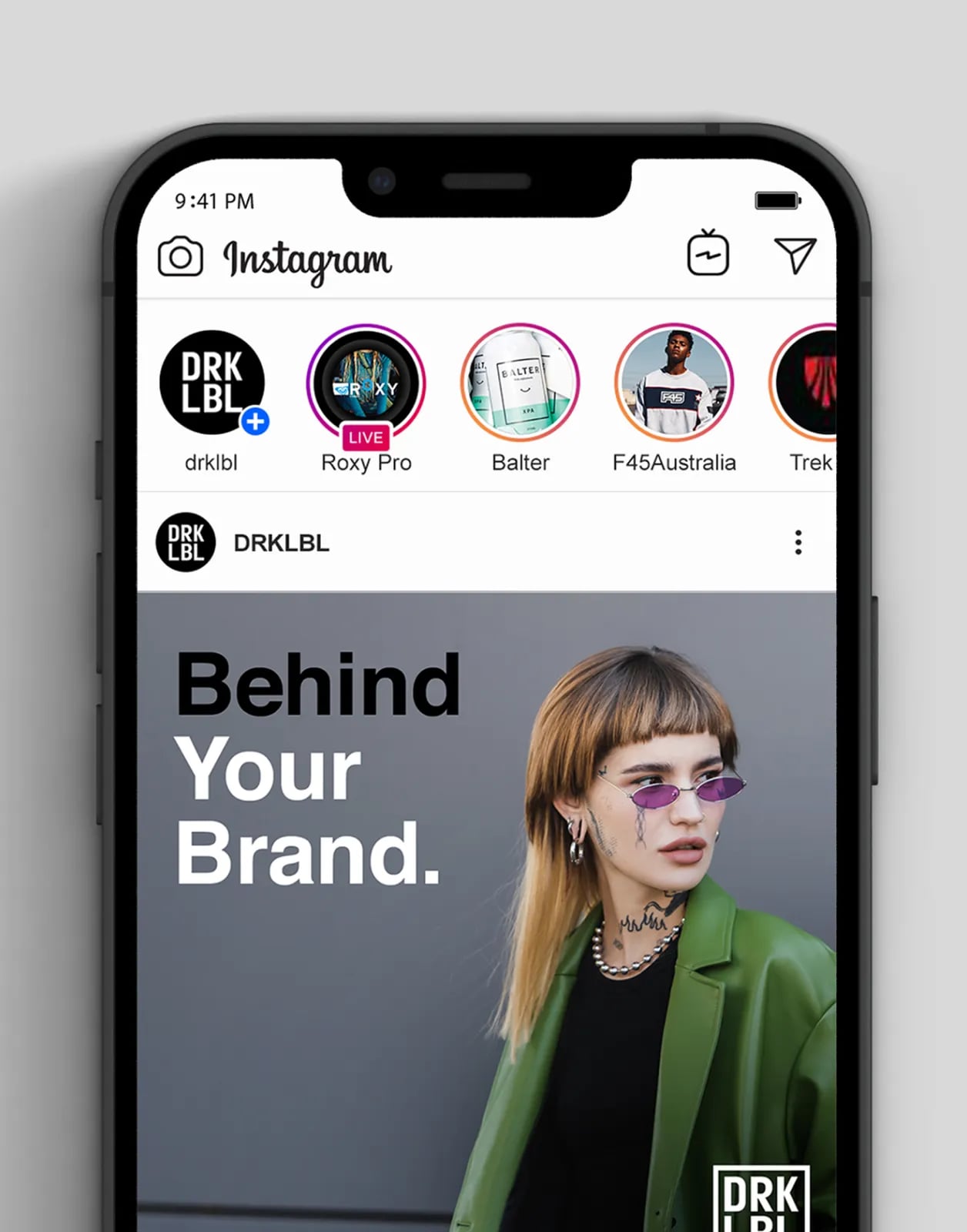 DRK LBL brand identity by NOIZE