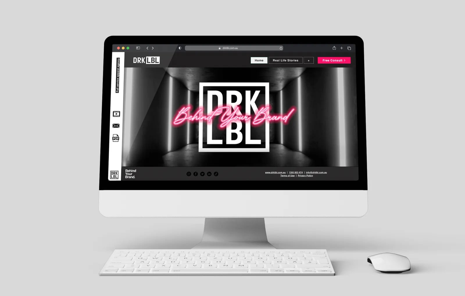 DRK LBL brand identity by NOIZE