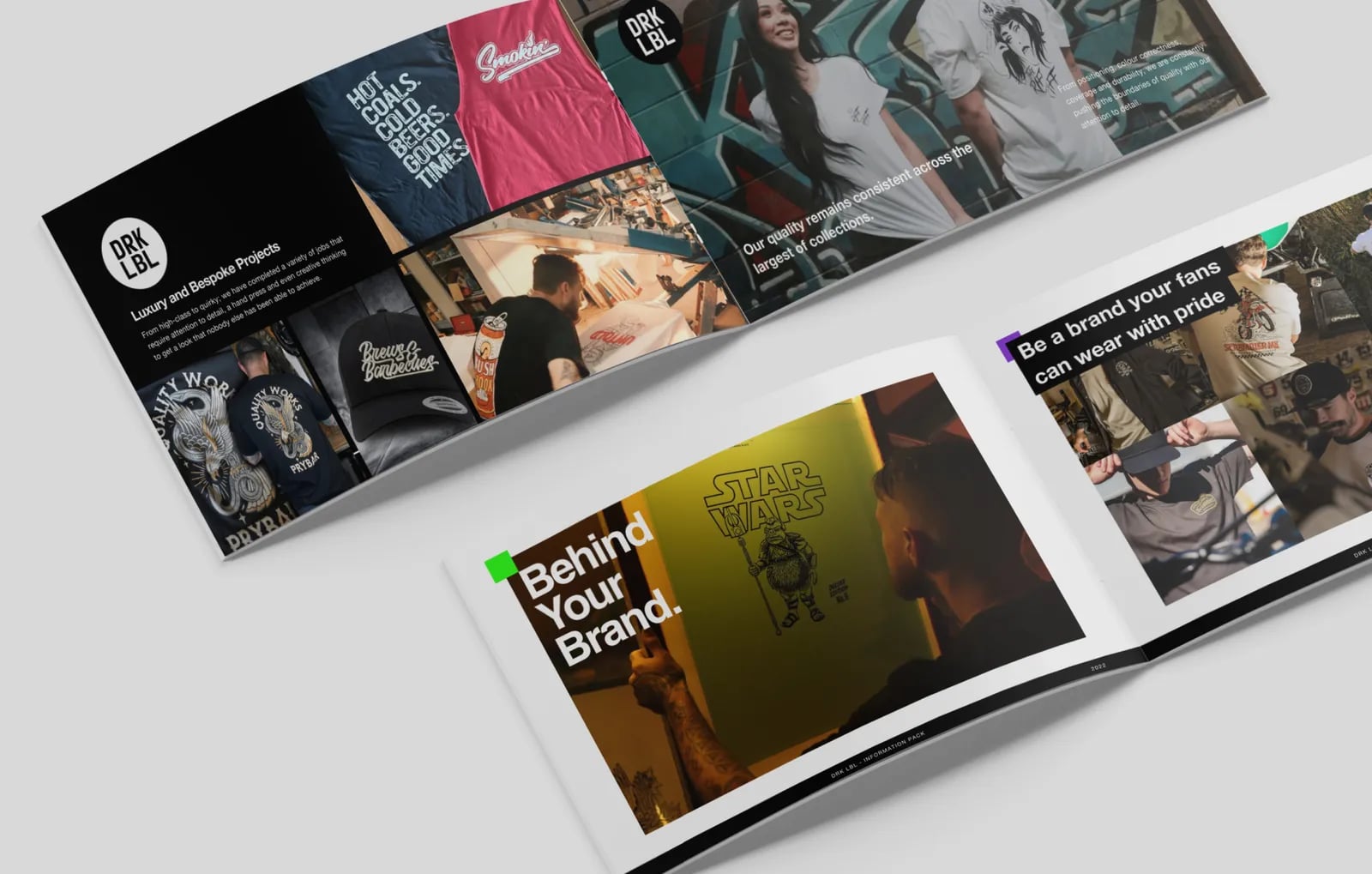 DRK LBL brand identity by NOIZE
