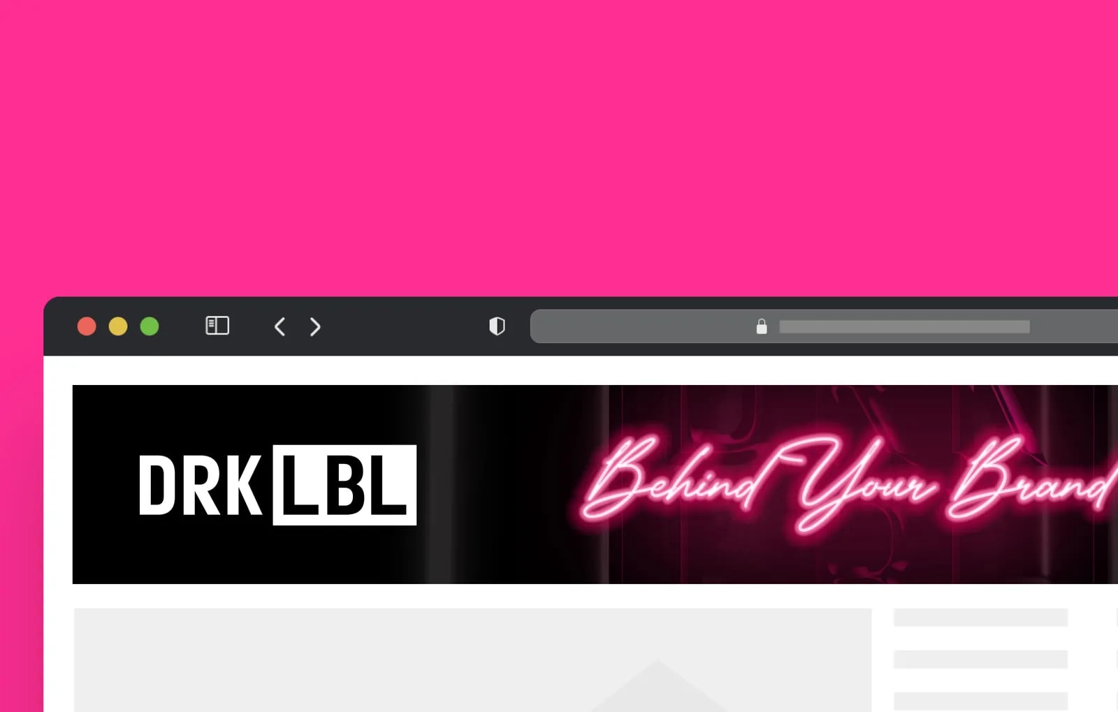 DRK LBL brand identity by NOIZE