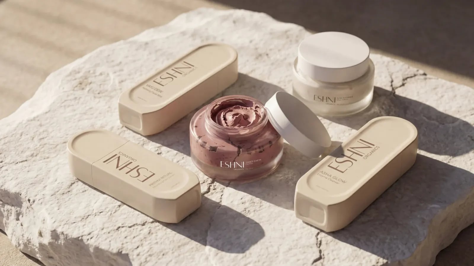 ESHNI Organics brand identity by NOIZE