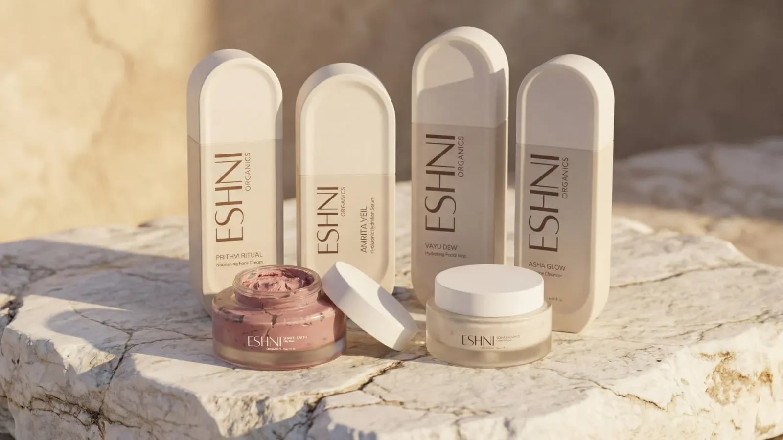 ESHNI Organics brand identity by NOIZE