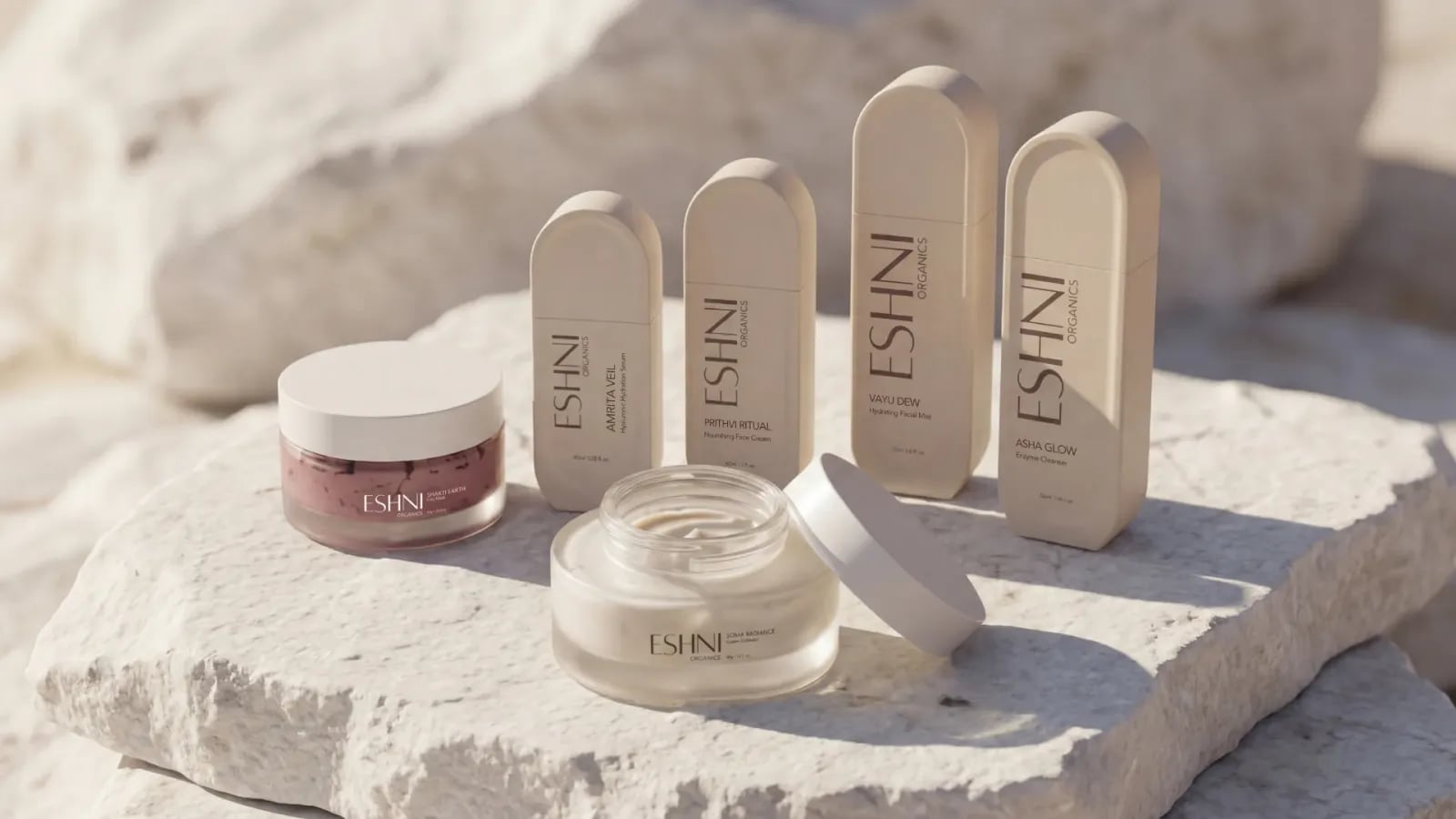 ESHNI Organics brand identity by NOIZE