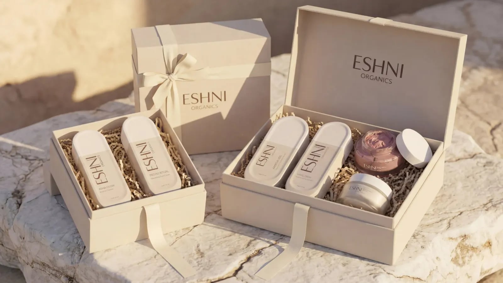 ESHNI Organics brand identity by NOIZE
