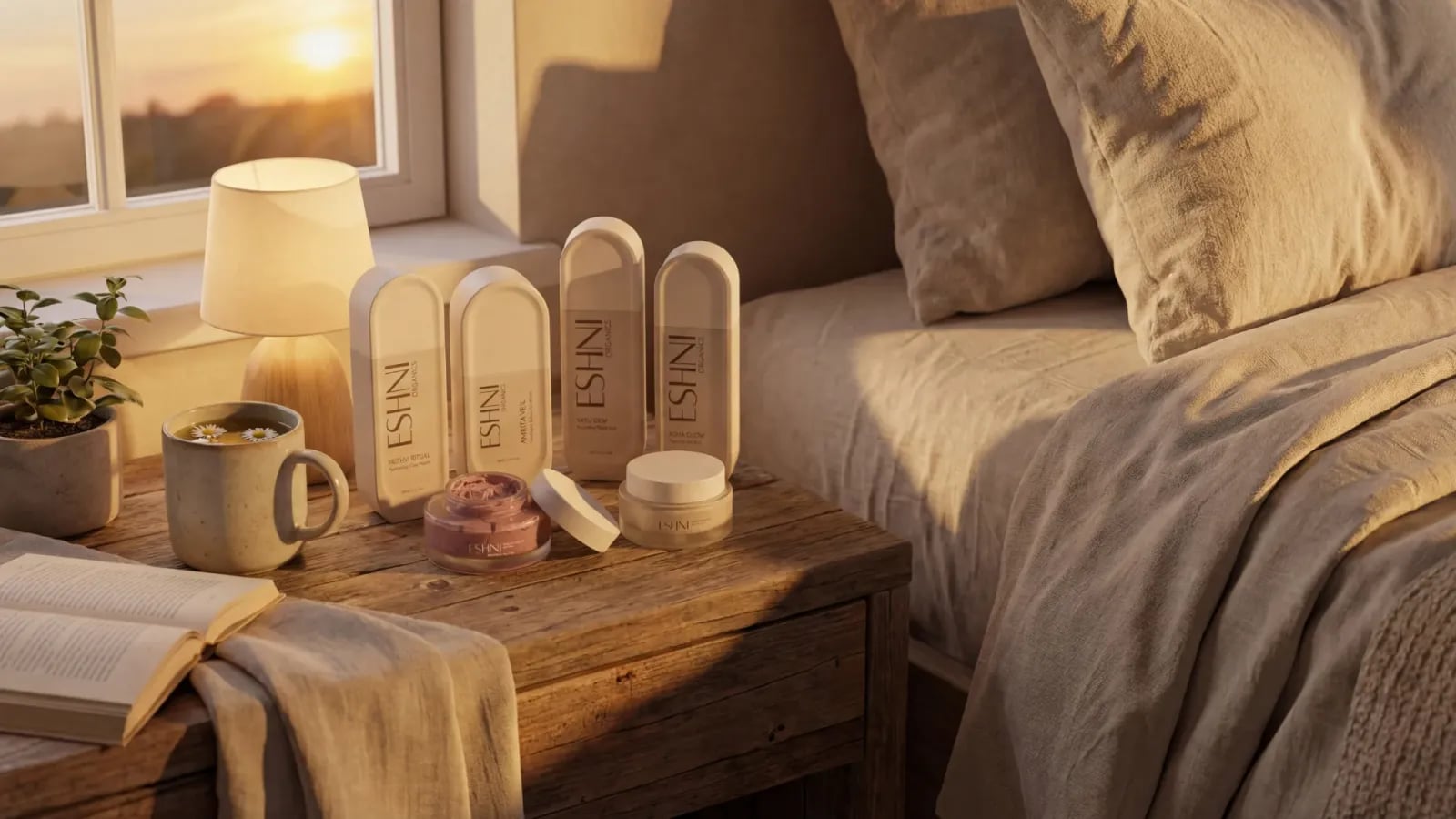 ESHNI Organics brand identity by NOIZE