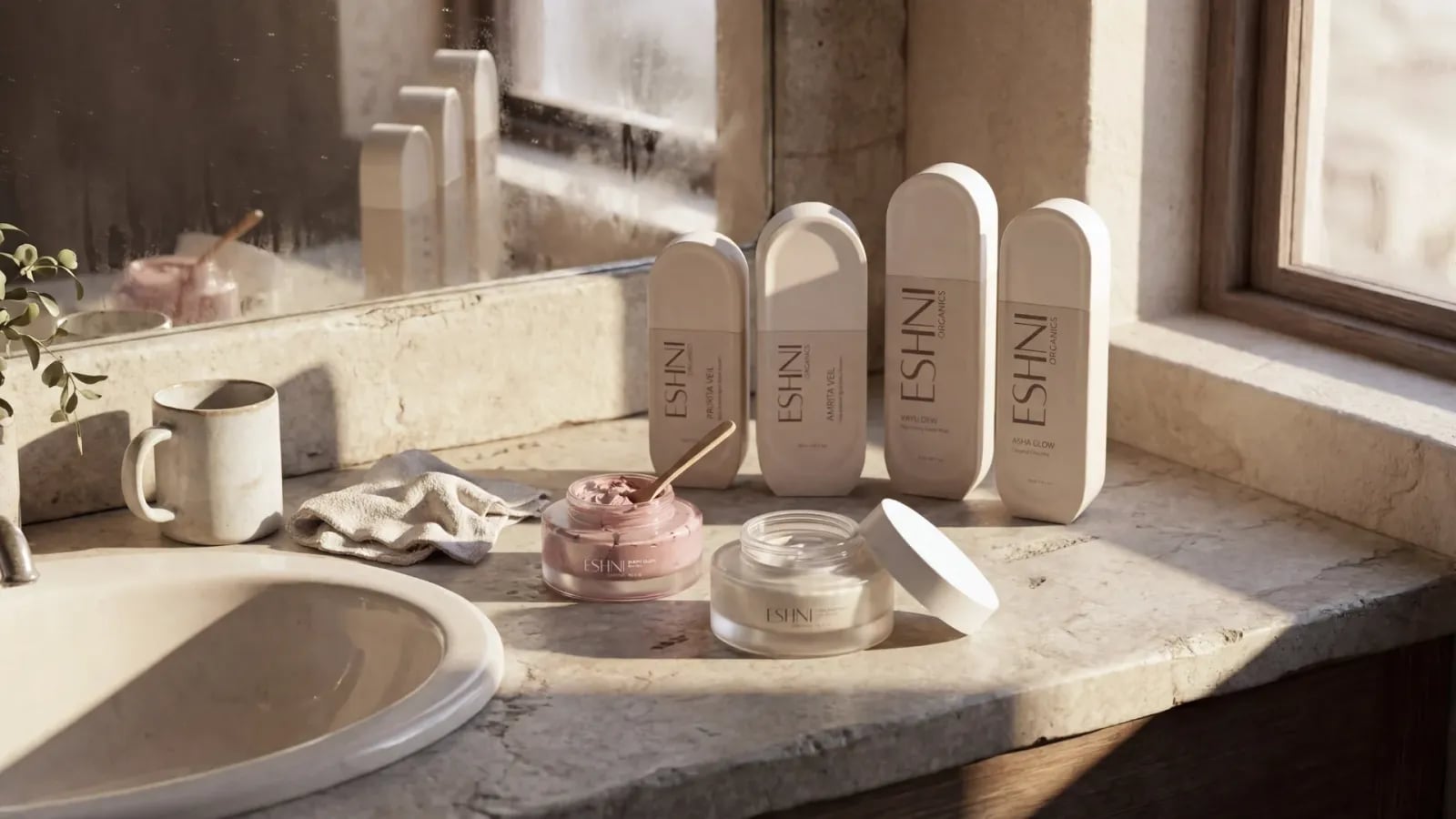 ESHNI Organics brand identity by NOIZE