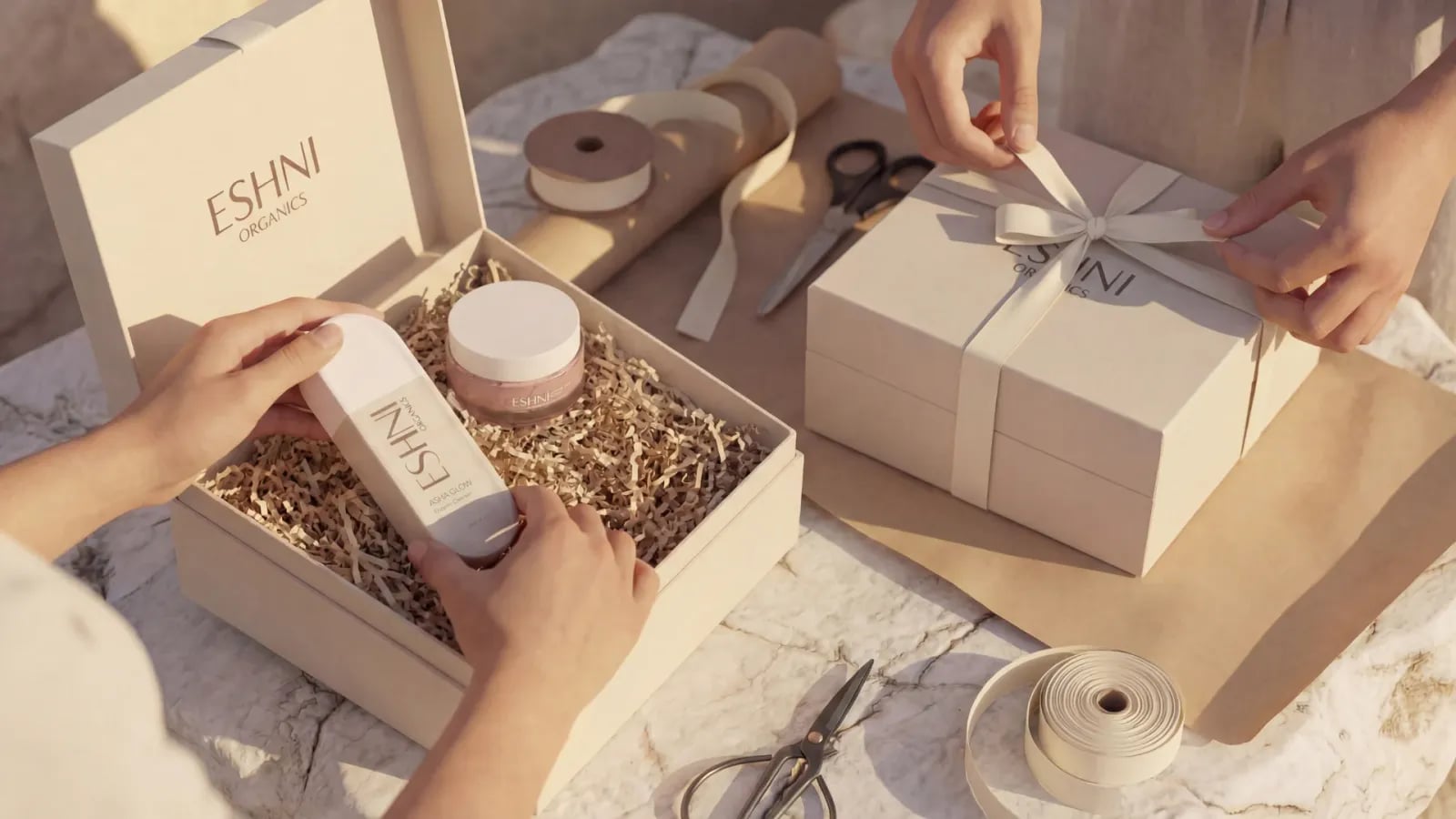 ESHNI Organics brand identity by NOIZE