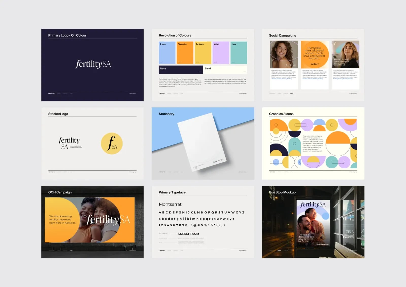 fertilitySA brand identity by NOIZE