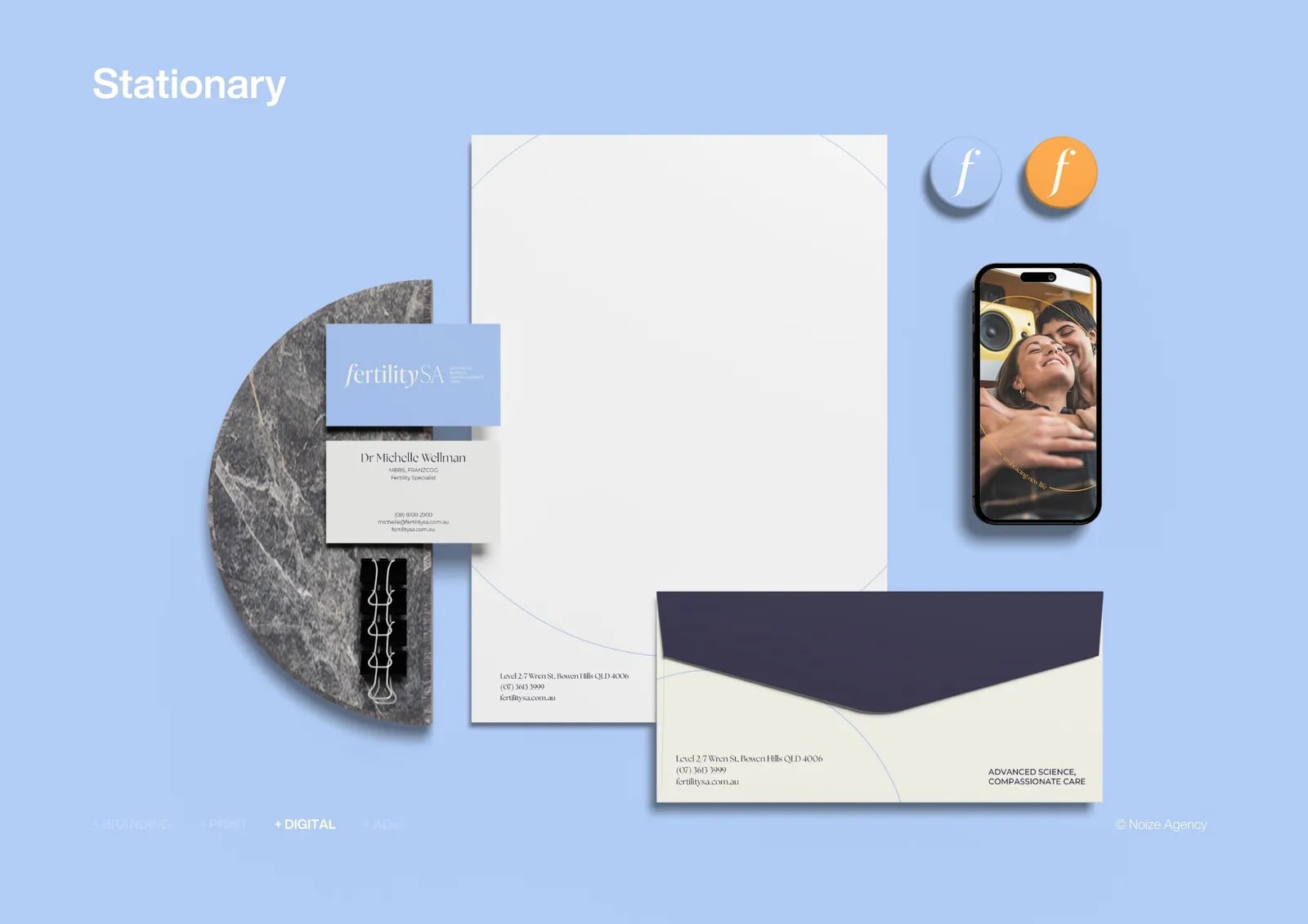 fertilitySA brand identity by NOIZE
