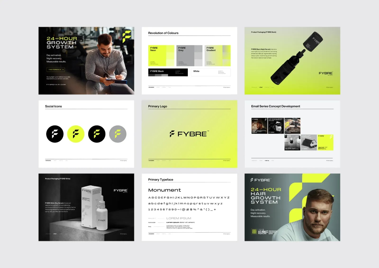 FYBRE brand identity by NOIZE