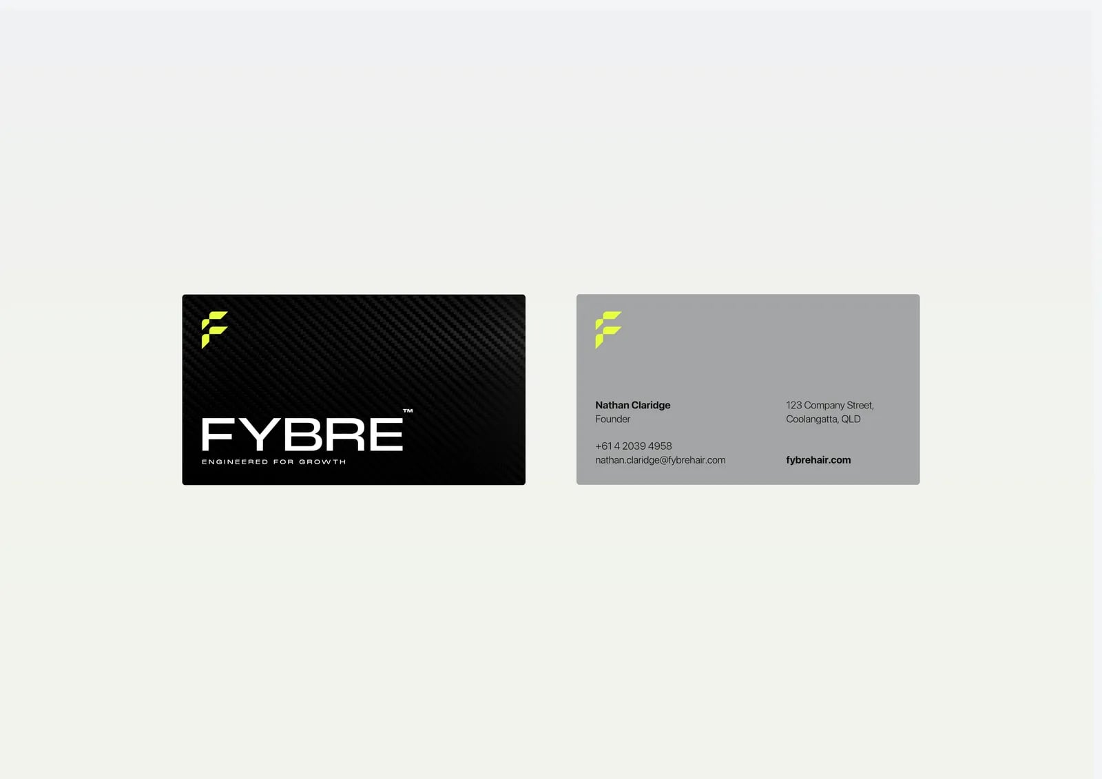 FYBRE brand identity by NOIZE