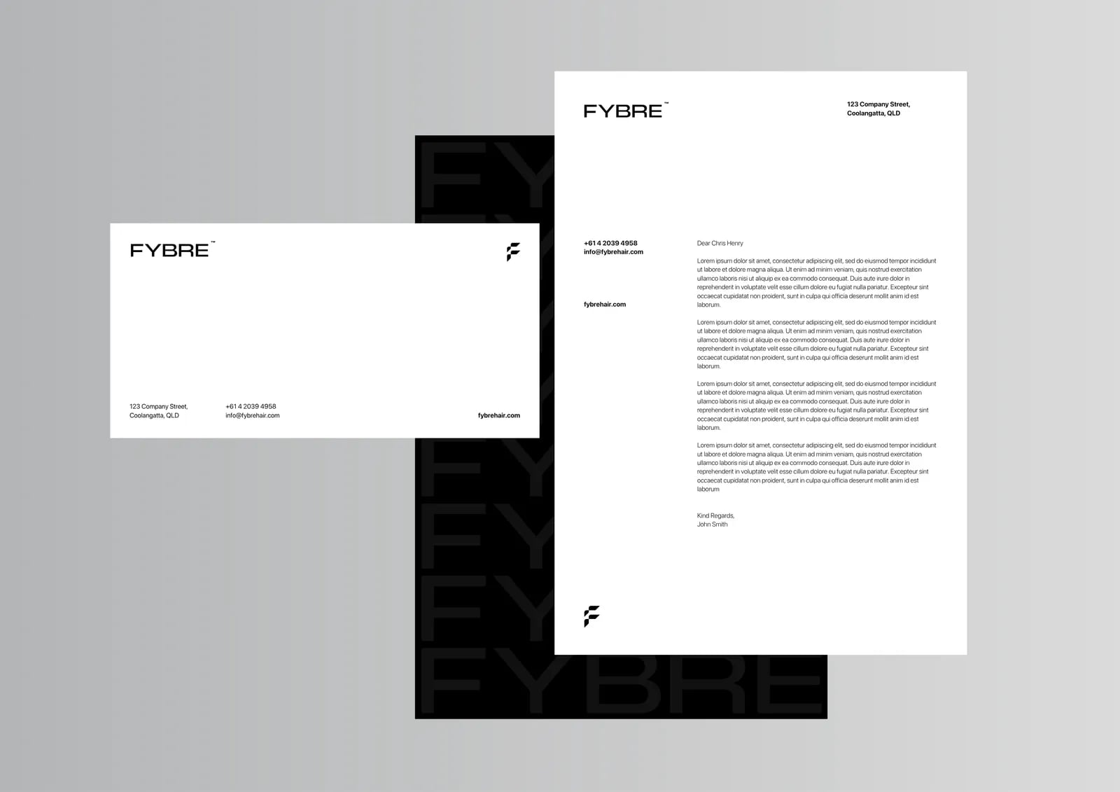 FYBRE brand identity by NOIZE