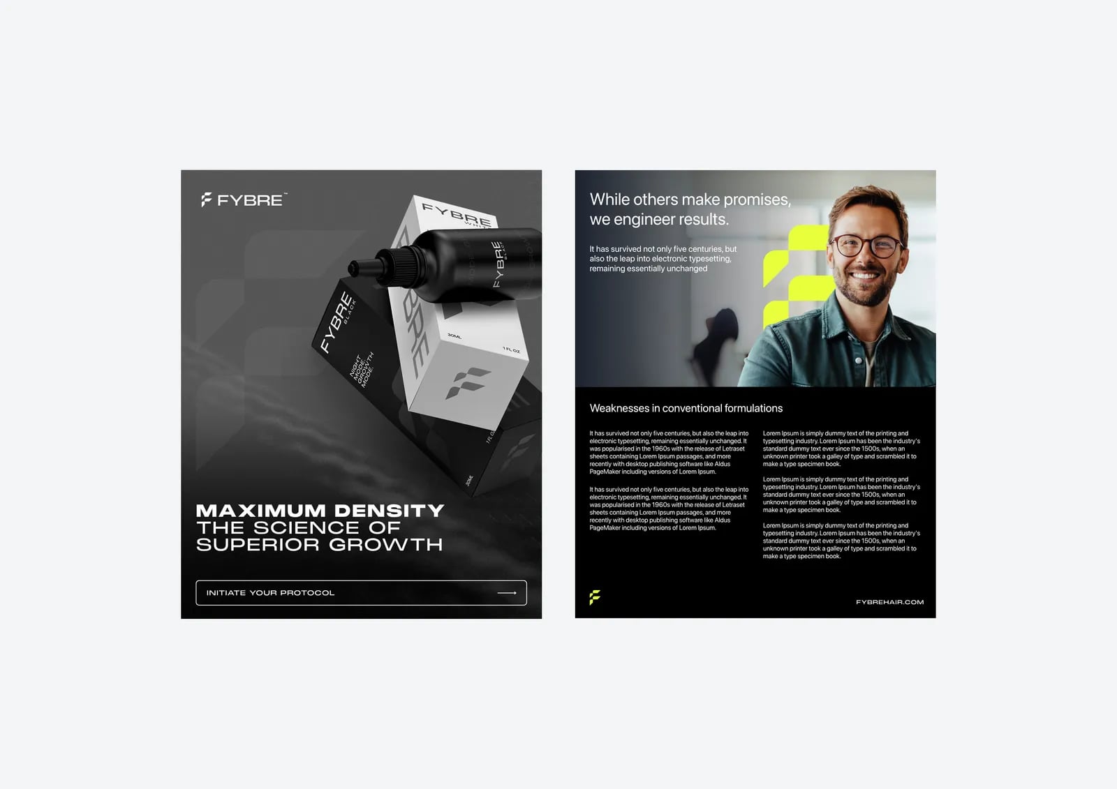 FYBRE brand identity by NOIZE