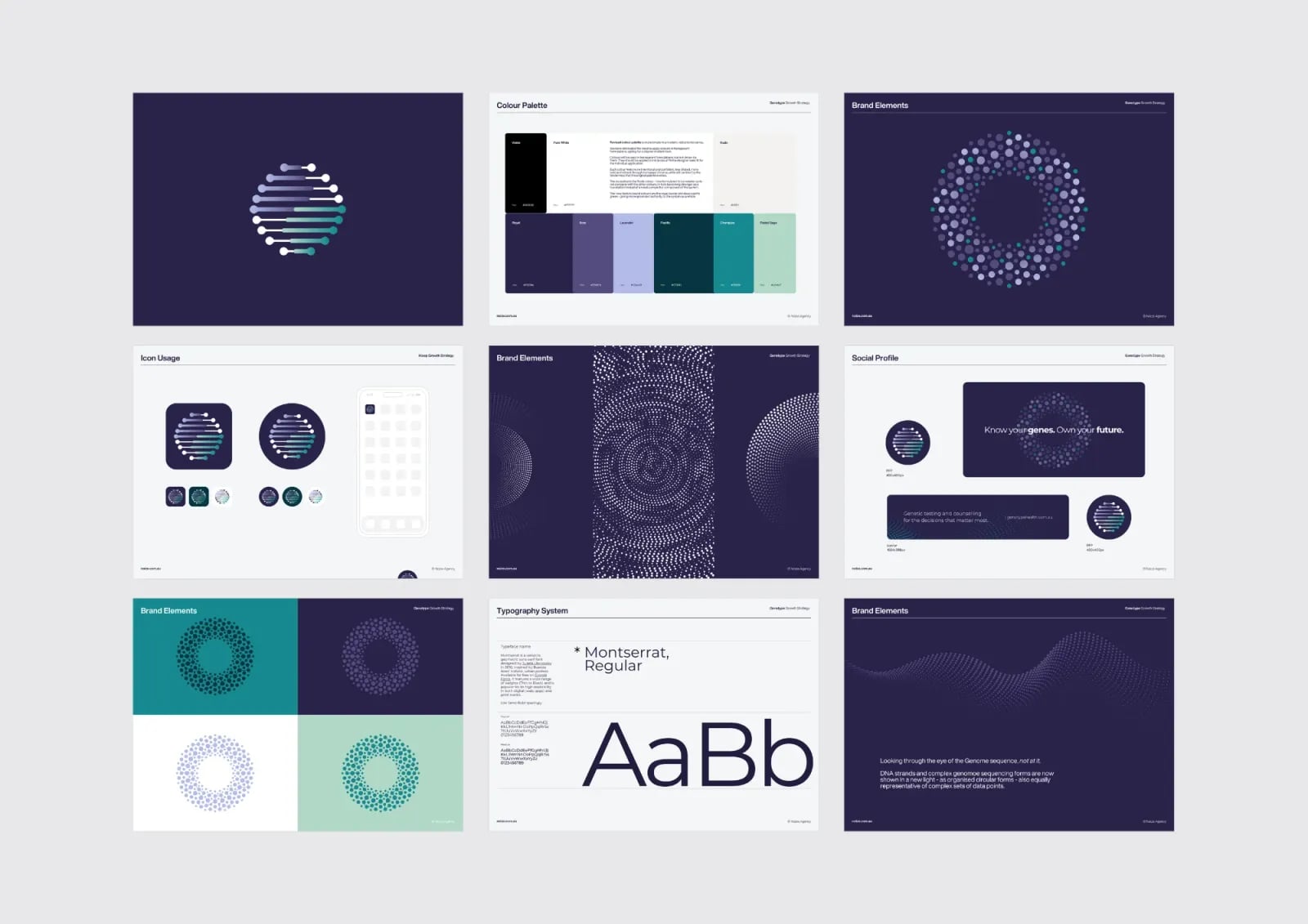 Genotype Health brand identity by NOIZE