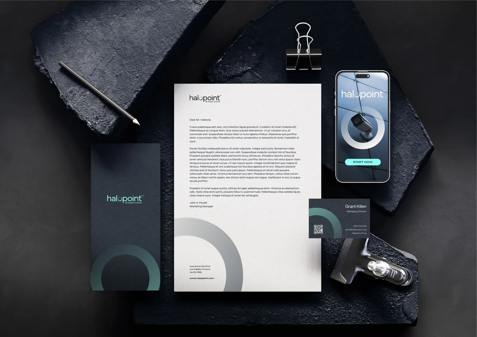 HaloPoint brand identity by NOIZE