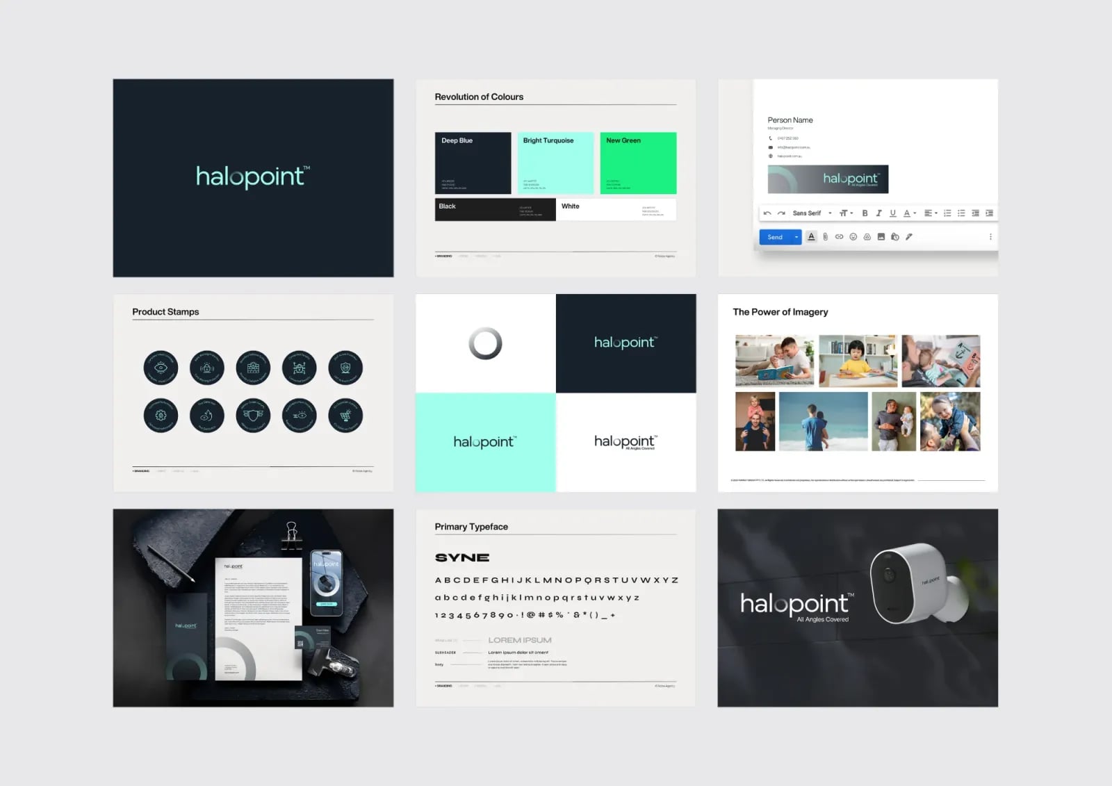 HaloPoint brand identity by NOIZE